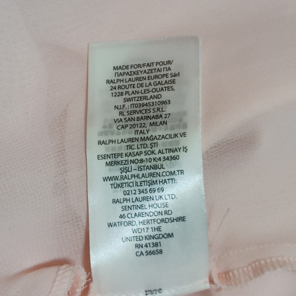 LAUREN RALPH LAUREN Light Pink Short Sleeve Button Up V-Neck Dress CAREER Sz 4 - Picture 7 of 12